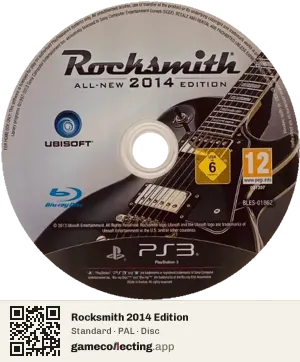 Rocksmith 2014 Edition PlayStation 3, PAL disc