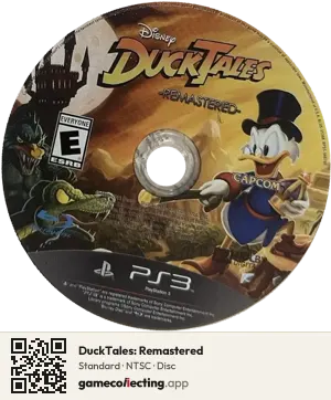 DuckTales: Remastered PlayStation 3, NTSC disc