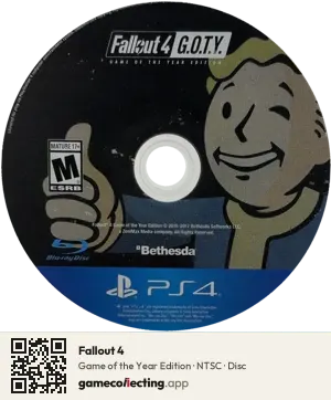 Fallout 4 PlayStation 4, NTSC disc
