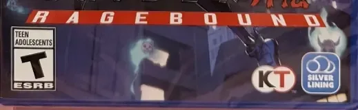 Ninja Gaiden: Ragebound, the ESRB box on its front