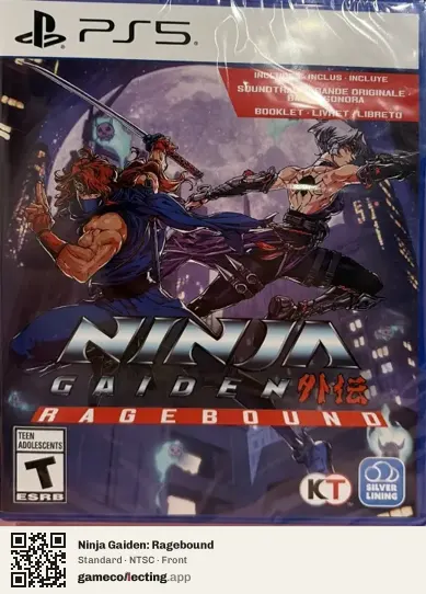 Ninja Gaiden: Ragebound PlayStation 5, NTSC box front