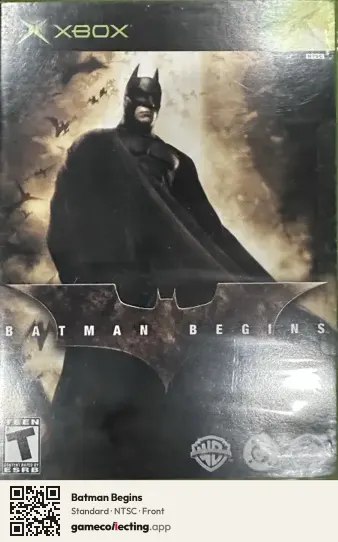 Batman Begins Xbox, NTSC box front