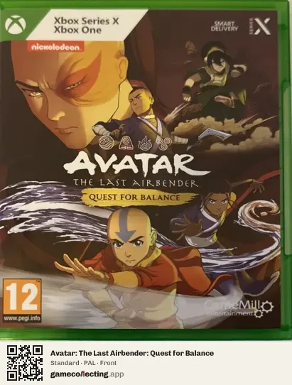 Avatar: The Last Airbender: Quest for Balance Xbox Series X, PAL box front