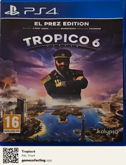 Tropico 6 PlayStation 4, PAL box front
