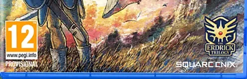 Dragon Quest I & II HD-2D Remake, the PEGI square on its front