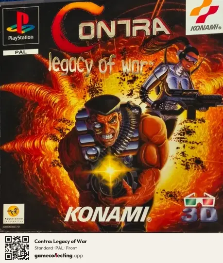 Contra: Legacy of War PlayStation, PAL box front