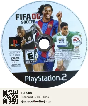FIFA 06 PlayStation 2, NTSC disc