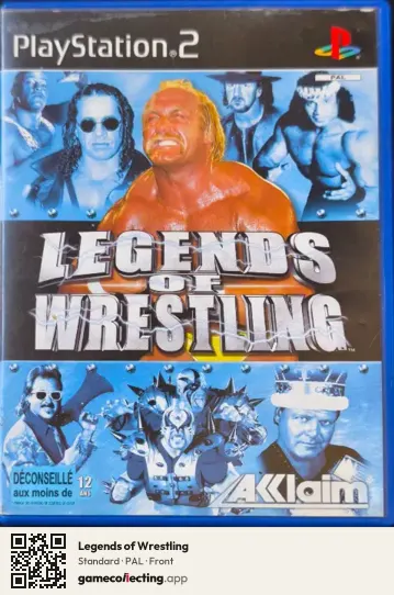 Legends of Wrestling PlayStation 2, PAL box front