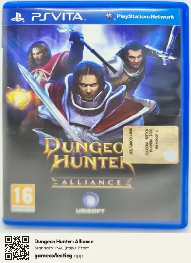 Dungeon Hunter: Alliance PlayStation Vita, Italy box front