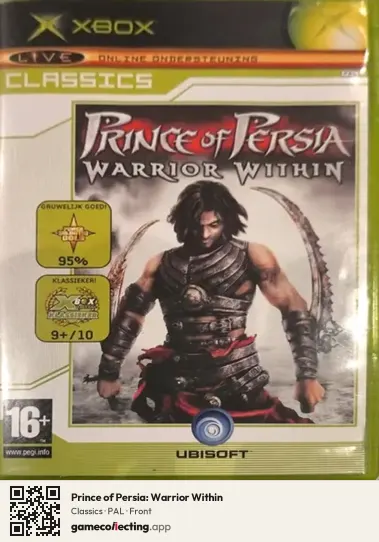Prince of Persia: Warrior Within Xbox, PAL box front