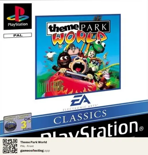 Theme Park World PlayStation, PAL box front