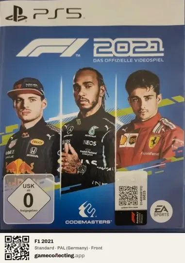 F1 2021 PlayStation 5, Germany box front