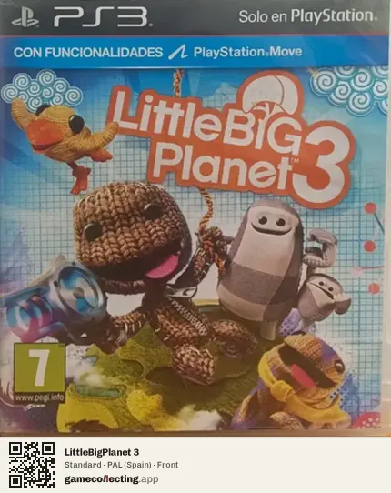 LittleBigPlanet 3 PlayStation 3, Spain box front