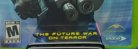 Deus Ex: Invisible War, the ESRB box on its front
