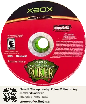 World Championship Poker 2: Featuring Howard Lederer Xbox, NTSC disc