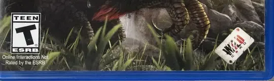Ark: Survival Evolved, the ESRB box on its front