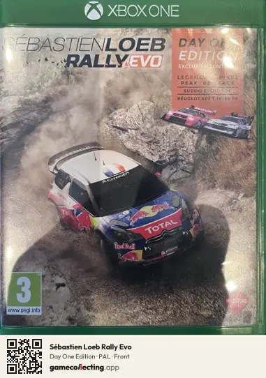 Sébastien Loeb Rally Evo Xbox One, PAL box front