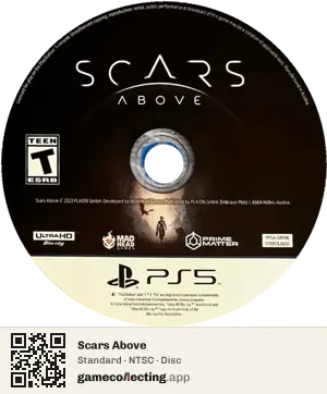 Scars Above PlayStation 5, NTSC disc