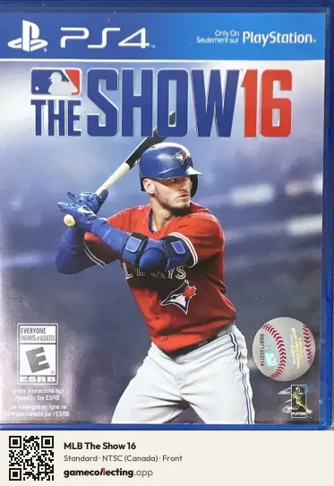 MLB The Show 16 PlayStation 4, Canada box front