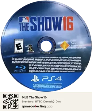 MLB The Show 16 PlayStation 4, NTSC disc