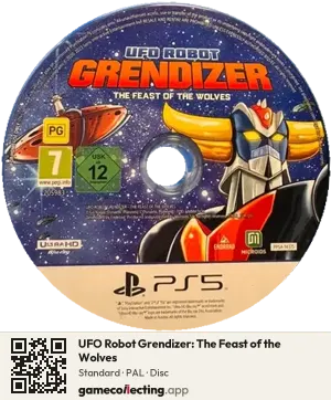 UFO Robot Grendizer: The Feast of the Wolves PlayStation 5, PAL disc