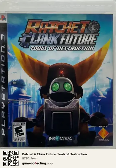 Ratchet & Clank Future: Tools of Destruction PlayStation 3, NTSC box front