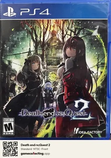 Death end re;Quest 2 PlayStation 4, NTSC box front
