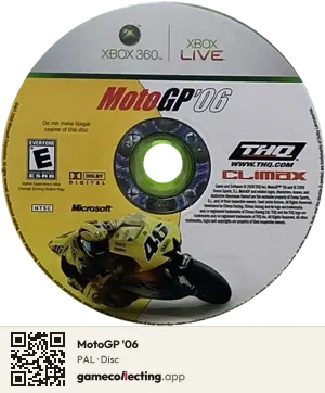 MotoGP '06 Xbox 360, PAL disc