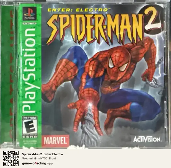 Spider-Man 2: Enter Electro PlayStation, NTSC box front