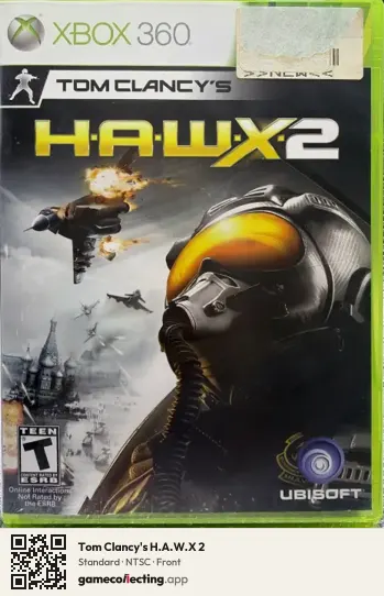Tom Clancy's H.A.W.X 2 Xbox 360, NTSC box front