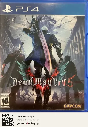 Devil May Cry 5 PlayStation 4, NTSC box front