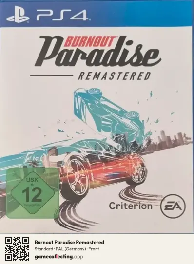 Burnout Paradise Remastered PlayStation 4, Germany box front