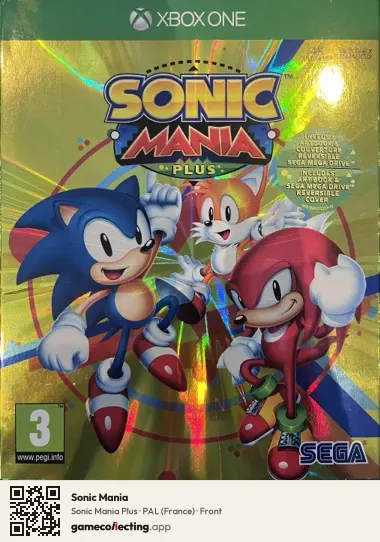 Sonic Mania Xbox One, France box front