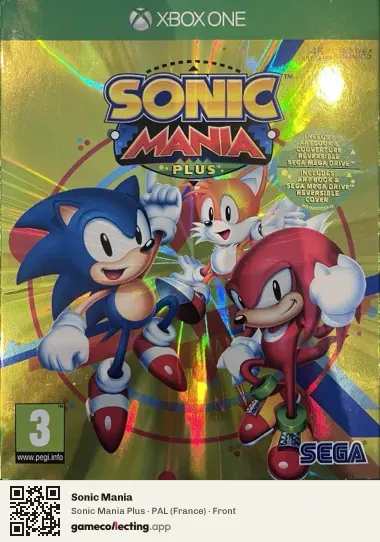 Sonic Mania Xbox One, France box front