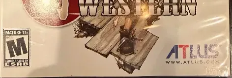 Samurai Western, the ESRB box on its front