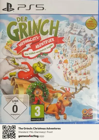 The Grinch: Christmas Adventures PlayStation 5, Germany box front