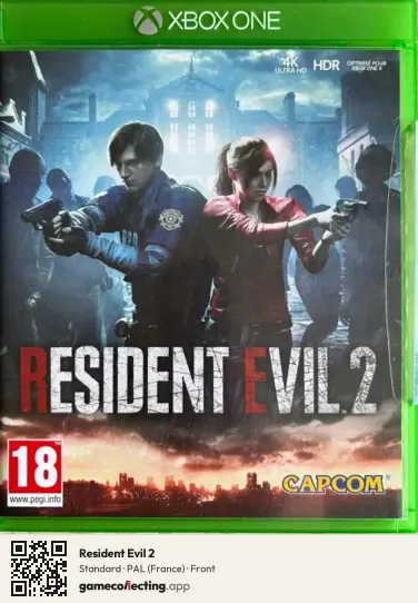 Resident Evil 2 Xbox One, France box front