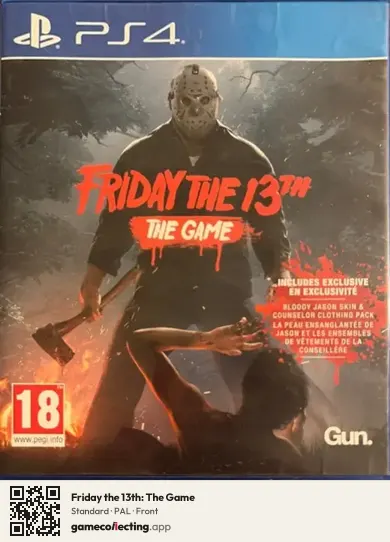 Friday the 13th: The Game PlayStation 4, PAL box front