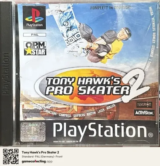 Tony Hawk's Pro Skater 2 PlayStation, Germany box front