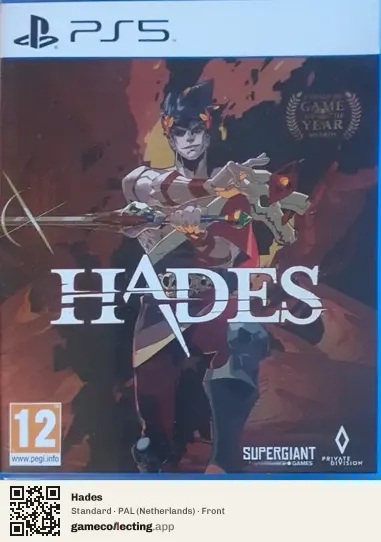 Hades PlayStation 5, Netherlands box front