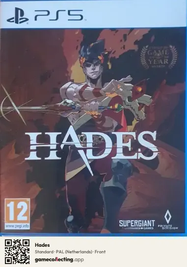 Hades PlayStation 5, Netherlands box front