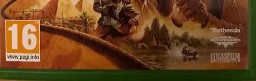 Indiana Jones and the Great Circle, the PEGI square on its front
