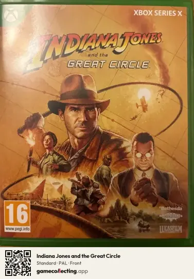 Indiana Jones and the Great Circle Xbox Series X, PAL box front