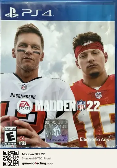 Madden NFL 22 PlayStation 4, NTSC box front