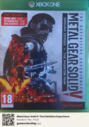 Metal Gear Solid V: The Definitive Experience Xbox One, PAL box front
