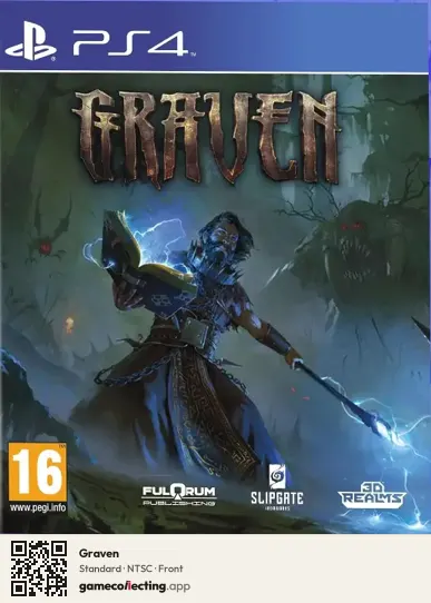 Graven PlayStation 4, NTSC box front