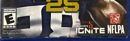 Madden NFL 25 (2013), the ESRB box on its front