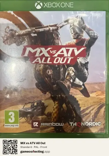 MX vs ATV All Out Xbox One, PAL box front