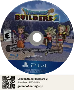 Dragon Quest Builders 2 PlayStation 4, NTSC disc