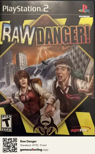 Raw Danger PlayStation 2, NTSC box front
